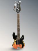A Benson bass guitar