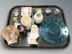 A group of ceramics and collectables including far eastern ceramic lidded pots,