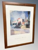 An August Macke gallery print, 70 cm x 50 cm.