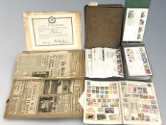 A quantity of First Day covers, photograph album with decorative albums,