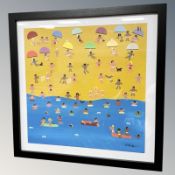 Gordon Barker (Contemporary) : On a Wonderful Day Like This, acrylic, signed and framed, 25.