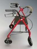 A Drive mobility walking aid.