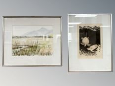 Continental School : Tobago Reef, woodcut, indistinctly signed and numbered 12/50, 30 cm x 20 cm,