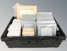 A quantity of new picture frames in rustic and silvered frames.