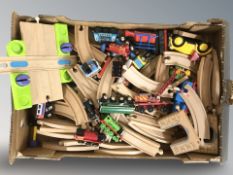 A group of Thomas The Tank Engine toys (one box)