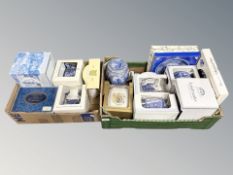 A quantity of mostly boxed Ringtons china, caddies, tea pots, etc.