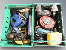 A group of power tools including Bosch hand tools, etc.