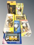 A group of boxed die cast model construction vehicles including Corgi, Joal, Oxford, JCB, etc,
