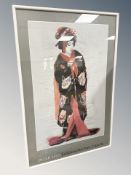 A Peter Sato gallery print, 75 cm x 49 cm.