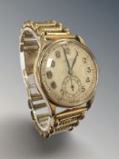 A gent's 9ct gold Rolex wristwatch, ref.