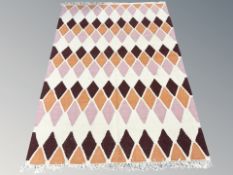 An Eastern flatweave kilim, 199 cm x 136 cm.