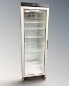 A Tefcold commercial glass door fridge