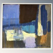 Danish School : Abstract oil on canvas, 42 cm x 39 cm.