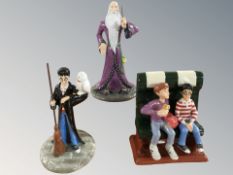 Three Royal Doulton Harry Potter figures 'The friendship begins', 257/5000,