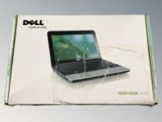 A Dell Inspiron Mini 10 laptop, in box.