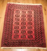 A Turkoman carpet, Afghanistan, 296 cm x 208 cm.