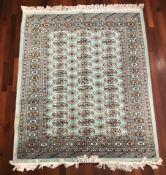 A Lahore Bokhara rug, Pakistan, 183 cm x 127 cm.