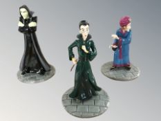 Three Royal Doulton Harry Potter figures 'Professor McGonagall',