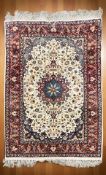 A fine Isfahan rug, Central Iran, 195 cm x 107 cm.