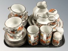 Approximately thirty four pieces of Midwinter table wares.