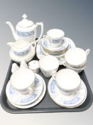 Twenty five pieces of Coalport Revelry tea china.