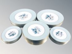 Approximately forty Royal Worcester Woodland plates, largest 26.5 cm diameter.