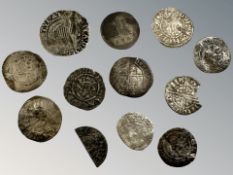 A group of Plantagenet and other hammered silver coins,