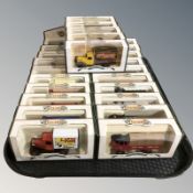A collection of boxed Days Gone die cast delivery vans.