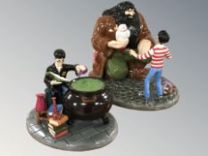 Two Royal Doulton Harry Potter figures 'Harry's eleventh birthday' No.