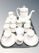 A twenty one piece Paragon Belinda coffee service.
