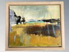 Ole Trebbien : Tibet XXIII, oil on canvas, signed verso and dated 2001, 20 cm x 25 cm.