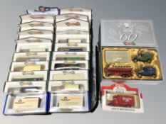 A group of boxed Oxford and Days Gone die cast delivery vans.