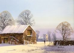 Robert 'Bob' Ritchie (British, 1934-2002) A Morning Walk, oil on canvas,