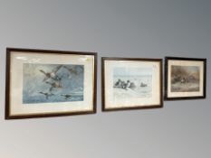 After Archibald Thorburn : Five various colour prints depicting birds,