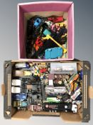 A quantity of unboxed die cast cars and models including Lledo, Corgi, etc.