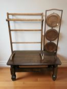 A reproduction elm rectangular coffee table, width 98 cm,