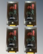 Thermotor : Four Pedestrian Control Units - 3 x Puffin models and 1 x Toucan model,