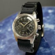 A gent's stainless steel Lator diver's chronograph wristwatch, circa 1960's,