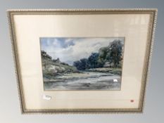 W Scott Wood : Study of a river, watercolour, signed and dated 1926, 17 cm x 23 cm.