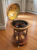 A globe drinks trolley, height 93 cm.
