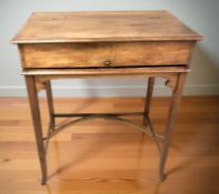 An Edwardian mahogany lady's fold out writing desk, width 64 cm.