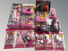 A group of Mattel toys including Barbie.