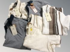 Five men's Next shirts, retaining retail tags, various sizes.