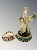 A Royal Crown Derby imari porcelain tea cup and saucer,