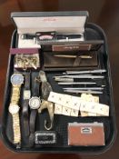 A group of gent's wristwatches including Rotary,