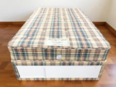 A 4' divan with Sleeping Comfort mattress.