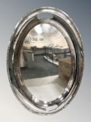 An EPNS twin-handled oval serving platter, width 51 cm.