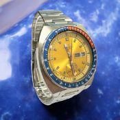 A gent's stainless steel Seiko 'Pogue' Chronograph Automatic calendar wristwatch, Ref.