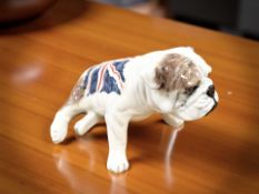 A Carlton Ware British Bulldog figure, length 20cm.
