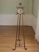 A contemporary metal easel picture stand, height 167 cm.